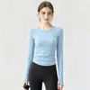 Se puede usar al aire libre, ajuste ceñido, top de yoga adelgazante para mujer, nuevo estilo 2026, top para fitness y deportes, otoño e invierno, para correr, Pilates, de manga larga