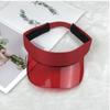 Sombrero de verano para mujer, sencillo, de moda, con copa vacía, para viajes al aire libre, para hombre, estilo coreano, combina con todo, de PVC para playa.