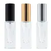 Em estoque frasco spray de perfume transparente de 5ml com fundo grosso frasco quadrado de alta qualidade frasco de amostra de perfume portátil para viagem