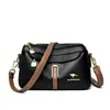 Bolso bandolera simple de moda para mujer, nuevo, versátil, textura de cuero suave, lujo ligero, casual, bandolera única, simple
