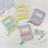 59266 Estilo Coreano Hecho a Mano Acolchado Carpeta Portátil Mini Cuaderno Almacenamiento Cubierta de Cuaderno Reemplazo Cuaderno Pequeño