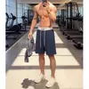 Comercio Exterior Transfronterizo Color Block Americano Pantalones Cortos Deportivos Hombre Verano Talla Grande Elástico Cordón Pantalones de Chándal Baloncesto Deportes Pantalones de Cinco Puntos
