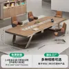 Mesa de Conferencias Mesa Larga Muebles de Oficina Simples Modernos Mesa de Entrenamiento para Negociación Mesa Grande de Recepción de Oficina Combinación