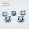 Marca de animal de dibujos animados spot autoadhesiva hecha a mano DIY marca accesorios tejidos etiqueta accesorios para el cabello pinza para el cabello material accesorios