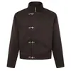Chaqueta Bomber Retro de Manga Corta con Cuello Americano para Hombre ARES, corte ajustado, hombro real, cortavientos, prenda de abrigo de otoño para hombre