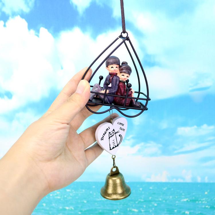 铁艺爱心情侣风铃 07