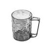Vaso para enjuague bucal con patrón de glaciar, vaso transparente para cepillo de dientes para uso doméstico, vaso para lavarse con diseño de ondas de agua de lujo ligero, vaso para pasta de dientes y cepillado para dormitorio estudiantil