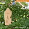 En Stock Casa de Pájaros de Madera Decoración Exterior Comedero para Colibríes Estilo Colgante Nido de Pájaros Pastoral Casa de Madera Casa de Pájaros DIY Adorno Colgante