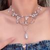 Collar de Perlas de Alta Gama para Mujer Diseño Simple de Nicho Estilo Dulce Cool Spice Girl Moda Lujo Ligero Collar Cadena Versátil