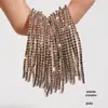 Europa e Estados Unidos pulseira elástica de diamantes transfronteiriça pulseira de diamantes água colorida pulseira de alto bom gosto pulseira para amantes atacado