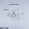 Bola de Cristal Vidrio Transparente Base Transparente Exhibidor de Bolas Base Cuadrada Almacenamiento Esférico Adornos