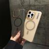 Adecuado para funda de teléfono magnética con tacto de piel mate Apple 18, funda protectora dura de PC ultra delgada simple Apple 17 Pro Max 16