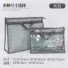 Bolsa Personalizada Bolsa para el Polvo Espesada No Tejida Transparente Visible PVC Bolsa de Almacenamiento Bolsa Colgante con Cremallera Estampada con Logo