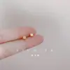 Pendientes de Plata Pura Xinmia para Mujer, Pendientes Cuadrados Pequeños Básicos Tridimensionales, Tachuelas Mini Simples para Estudiantes y Parejas, Hombres