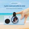 Espelho de Selfie para Celular Espelho Reverso Traseiro Refletor de Câmera com Clipe Ferramenta para Tirar Fotos Espelho Retrovisor Refletivo Grande Angular