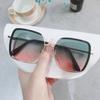 Gafas de sol de moda para hombre, estilo retro, con montura grande, estilo coreano, estilo estrella de internet, antiultravioleta, estilo coreano.