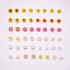 Flores Pequeñas Frescas, Flores de Cinco Pétalos, Accesorios para Uñas Artísticas, Pequeños Accesorios de Resina Tridimensionales, Accesorios Coloridos Portátiles para Uñas, Materiales para Manualidades