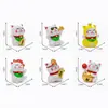 Boneca Gato da Sorte Lingote Fofo de Ano Novo, Acessórios de Decoração DIY para Casa de Bonecas, Pequenos Enfeites para Carro e Mesa
