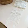 Série Totem Estilo Francês Super Fada Branco Renda Pequeno Lenço de Seda Renda Exquisita Bordada Faixa de Cabelo