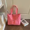 Bolso de hombro tipo tote de moda con lunares pequeños de gran capacidad, nuevo de verano 2026, simple y versátil