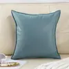 Almofada Decorativa para Sofá, Cor Sólida, Estilo Simples, Almofada para Cabeceira de Cama, Almofada de Sofá, Sala de Estar Couro PU Resistente a Arranhões de Gato Suporte Lombar, Atacado de Fábrica