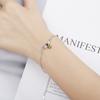 Nova versão coreana do bracelete de abelha em esmalte literário Mori feminino zircônia diamante joia de prata simples fornecimento ao vivo atacado