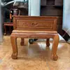 Mesa de centro grande em treliça de abacaxi de madeira maciça para apartamento pequeno mesa de centro retangular mesa de canto jacarandá todo jacarandá dourado mesa lateral de sofá