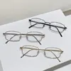 Transfronterizos Nuevos Fotocromáticos Full-Metal Cuadrados Estilo Old Money Gafas para Miopía Xiaohongshu Pura Pasión Moda Trendy