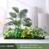 Paisagismo com Plantas Verdes Simulação Floreira Divisória de Piso Arte Floral de Chão Paisagem de Plantas Combinação de Floreira Flor Artificial em Vaso Bonsai Decoração