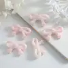 20*33mm Cor Sólida Macaron Estrela Amarrada Laço DIY Furo Vertical Corrente para Pendurar no Carro Cordão de Contas Soltas Corrente para Caneta Celular Decoração