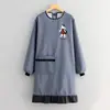 Elegante delantal de lona de manga larga para cocina, adecuado para uso doméstico, catering y trabajo; delantal de tamaño adulto, resistente a las manchas y duradero para mujeres
