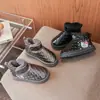 Botas de Nieve para Niñas Zapatos de Algodón 2026 Nuevo Otoño Invierno Zapatos Grandes de Algodón Antideslizantes Resistentes al Desgaste Suela Suave Con Pelusa Cálidos Zapatos para Niños