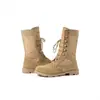 Suministro Transfronterizo de Botas de Combate de Gran Tamaño Color Arena con Caña Alta, Botas del Desierto, Botas de Combate para Exteriores de Jungla Panama de Caña Alta