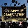 Pareados Personalizados para la Nueva Temporada de Graduación Decoración Creativa para Fiesta de Ceremonia de Graduación Tela de Fondo Pancarta de Graduación Transfronteriza Personalización
