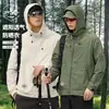 Chaqueta de protección solar ligera y transpirable de tacto frío de seda helada para hombre, modelo nuevo 2026, protección UV, chaqueta para la piel, ropa de pesca