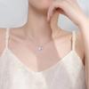 Collar de concha y estrella de mar para mujer, sencillo, popular en Internet, diseño de nicho, sentido de por vida, collar Bei, cadena de clavícula de acero de titanio.