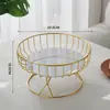 [Selección Premium] Cesta de Fruta de Hierro Forjado Estilo Ins Nórdico para Mesa de Café de Sala de Estar, Almacenamiento Simple y Creativo de Snacks para Uso Doméstico