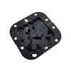 Caja de madera para chasis cerradura de mariposa accesorios de audio caja de vuelo caja cuadrada reforzada con cerradura accesorios para caja de vuelo
