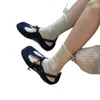 Versión de Piel de Vaca~Zapatillas de Entrenamiento Casual Retro Alemanas para Mujer 2026 Primavera y Verano Nuevo Estilo Étnico Zapatos Mary Jane Ballet para Mujer