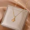 Nueva cadena de clavícula de lujo estilo coreano, collar versátil de acero de titanio de moda para mujer, colgante simple clásico de circón, accesorio versátil
