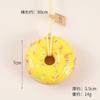 Donut de Aguja de Azúcar Artificial de PU Colgante para Coche Kawaii Juguete de Comida Artificial Colgante Decoración de Coche Regalos Pequeños para Mejores Amigos