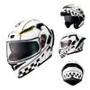 Casco Abatible, Casco para Motocicleta Eléctrica, Casco Integral, Casco de Seguridad Unisex, Ligero, Elegante, Resistente al Frío, Mantiene el Calor, Doble Visor