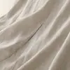Vestido de Colorido Retro de Nicho con Cuello Redondo sin Mangas para Mujer, Vestido Chaleco de Algodón y Lino