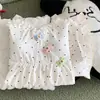 Pijama de Algodón Nube Nuevo Estilo de Verano para Mujer, Tirantes con Estampado de Estrellas, Pantalones Cortos con Almohadillas en el Pecho, Ropa de Abrigo Estilo Girly, Ropa para el Hogar