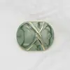 Botones Metálicos Ovalados de Líneas Geométricas Botones Decorativos de Puntos Coloridos Estilo Pequeño y Fragante Botones para Ropa de Mujer Abrigos Venta al por mayor