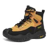 Sapatos Masculinos de Tamanho Grande para Uso Externo Antiderrapantes Resistentes ao Desgaste para Caminhada Casuais Modernos Sapatos Esportivos de Cano Alto com Solado Espesso para Outono/Inverno Masculino