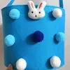 Bolsa de Feltro Balde de Armazenamento de Feltro Lua Cheia do Bebê Celebridade da Internet Caixa de Presente Doce Cesta de Feltro Desenho Animado