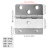 Bisagra antigua de hierro de tres pliegues Jingmao de 43 mm, grande, con 6 orificios, bisagra de ángulo recto de tres pliegues, adecuada para tableros de 18 mm