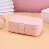 Caja de Joyería de Lujo Accesible Personalizable Multicapa para Aretes Anillos Almacenamiento de Joyas Cuero PU Caja de Joyería Portátil al Mayoreo