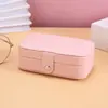 Caja de Joyería de Lujo Ligero Multicapa para Aretes Pulseras Caja de Joyería de Cuero PU Portátil de Viaje Caja de Almacenamiento de Joyería